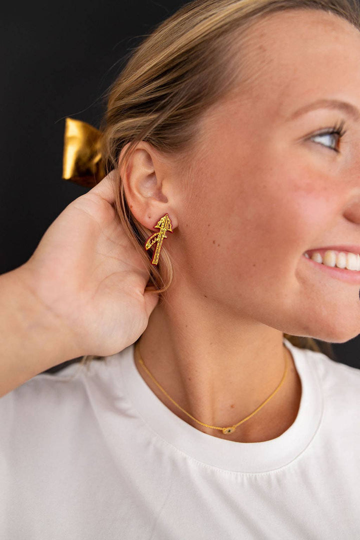 Florida State Spear Stud Earrings