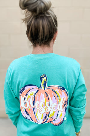 Blessed Pumpkin Long Sleeve Tee