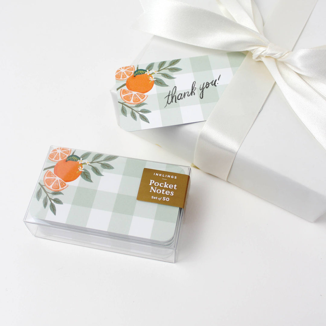 Pocket Notes™ - Orange Gingham