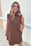 Visits Polo Dress - Mocha