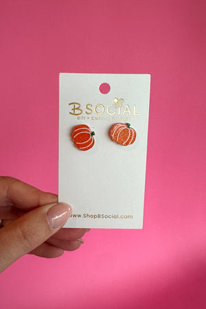 Small Pumpkin Acrylic Stud