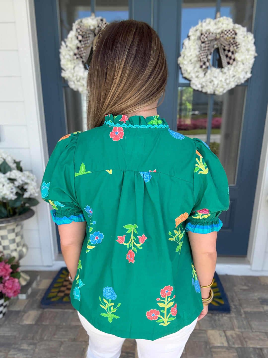 Jade Garden Pop Blouse