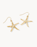 Spartina 449: Sea Star Earrings -  White Opal