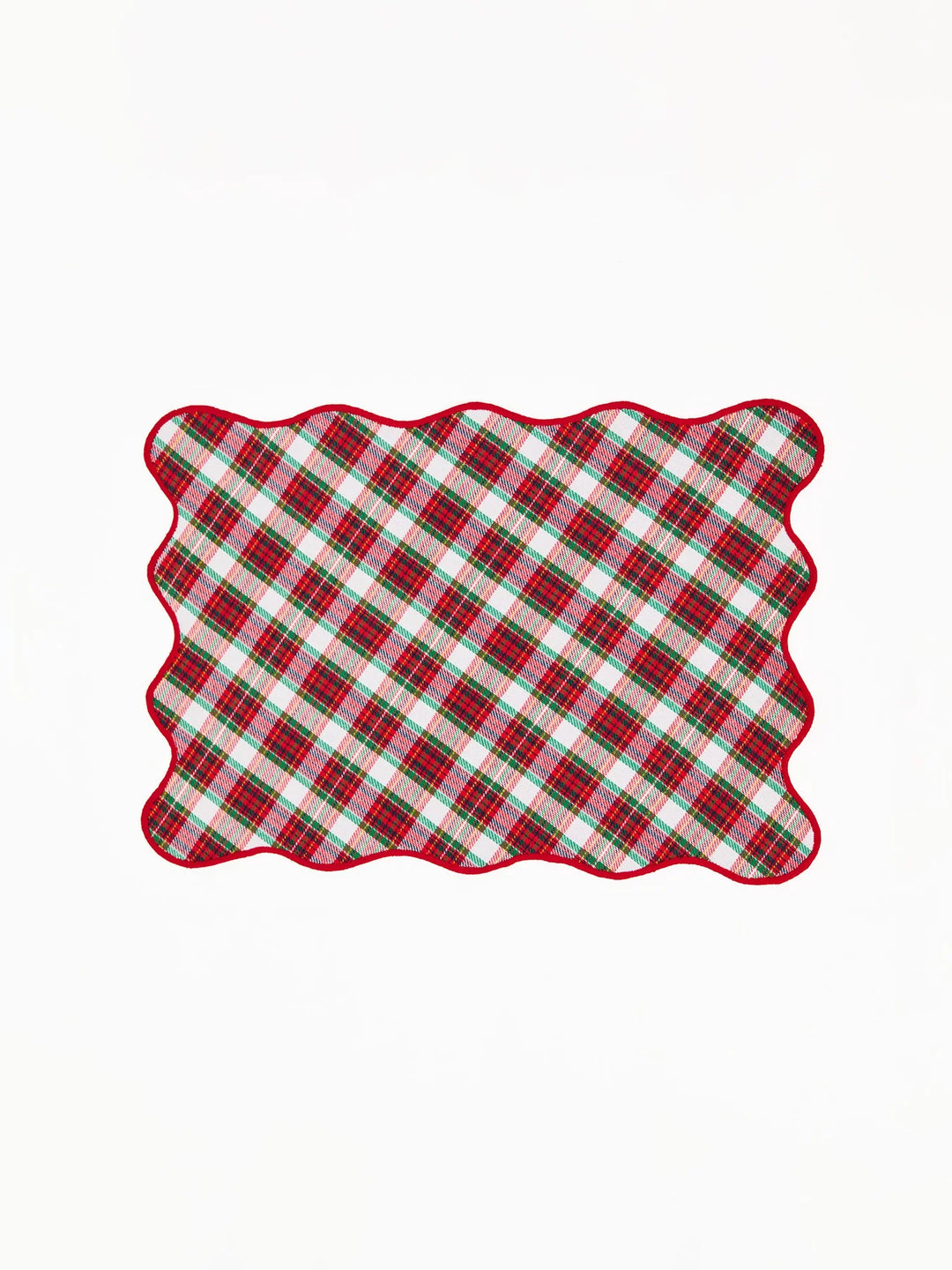 Mary Square: Placemat Holiday Plaid