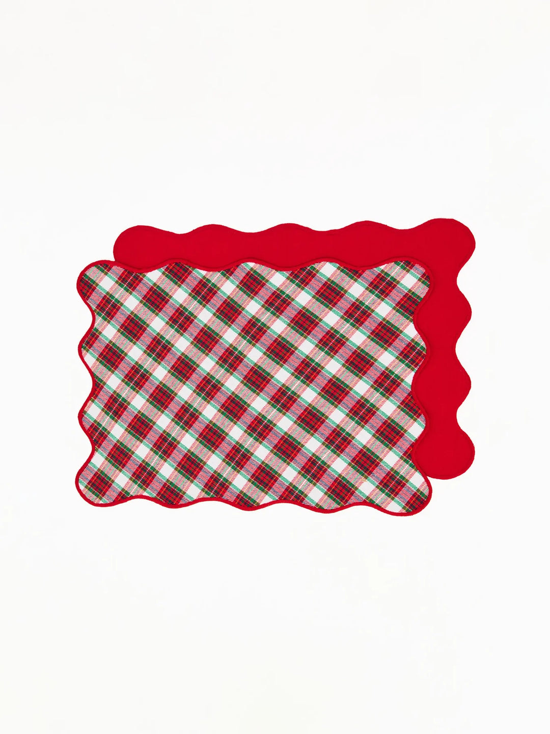 Mary Square: Placemat Holiday Plaid