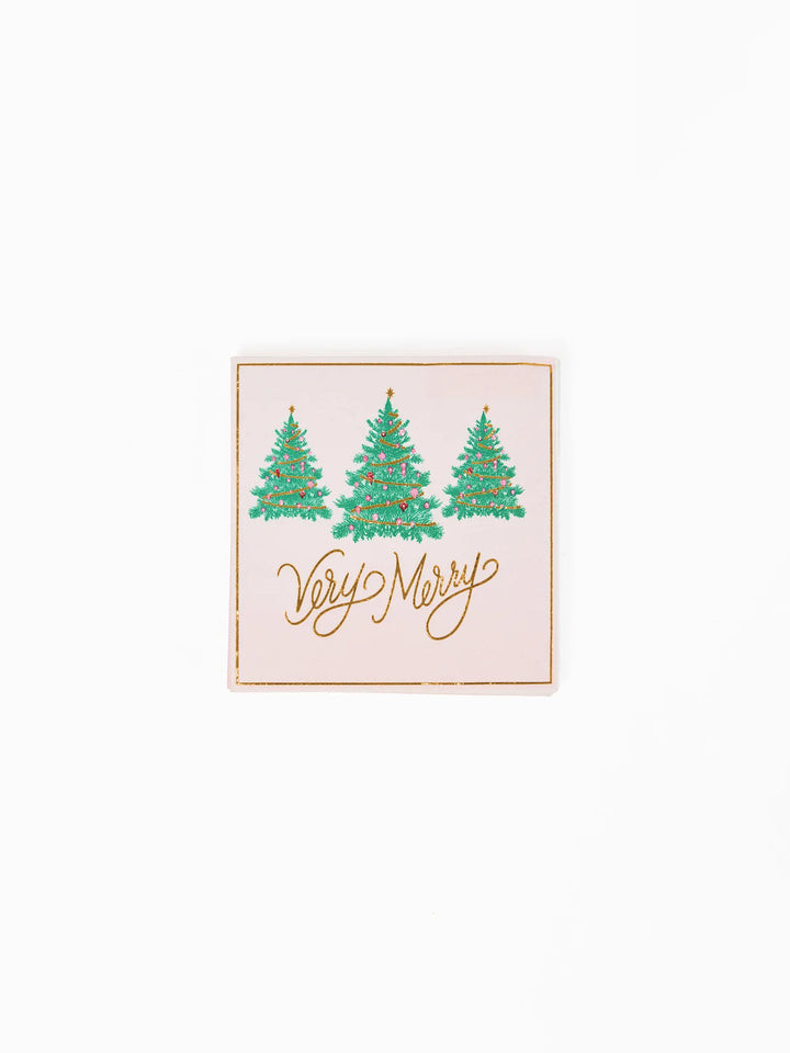 Mary Square: Cocktail Napkins Very Merry