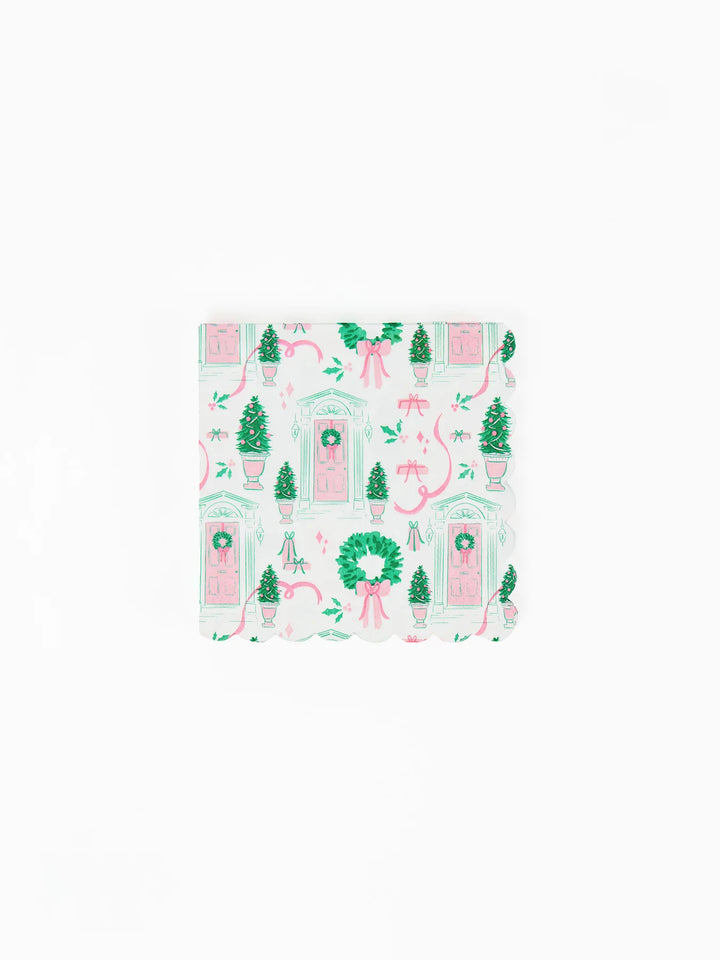 Mary Square: Cocktail Napkins Home for Christmas