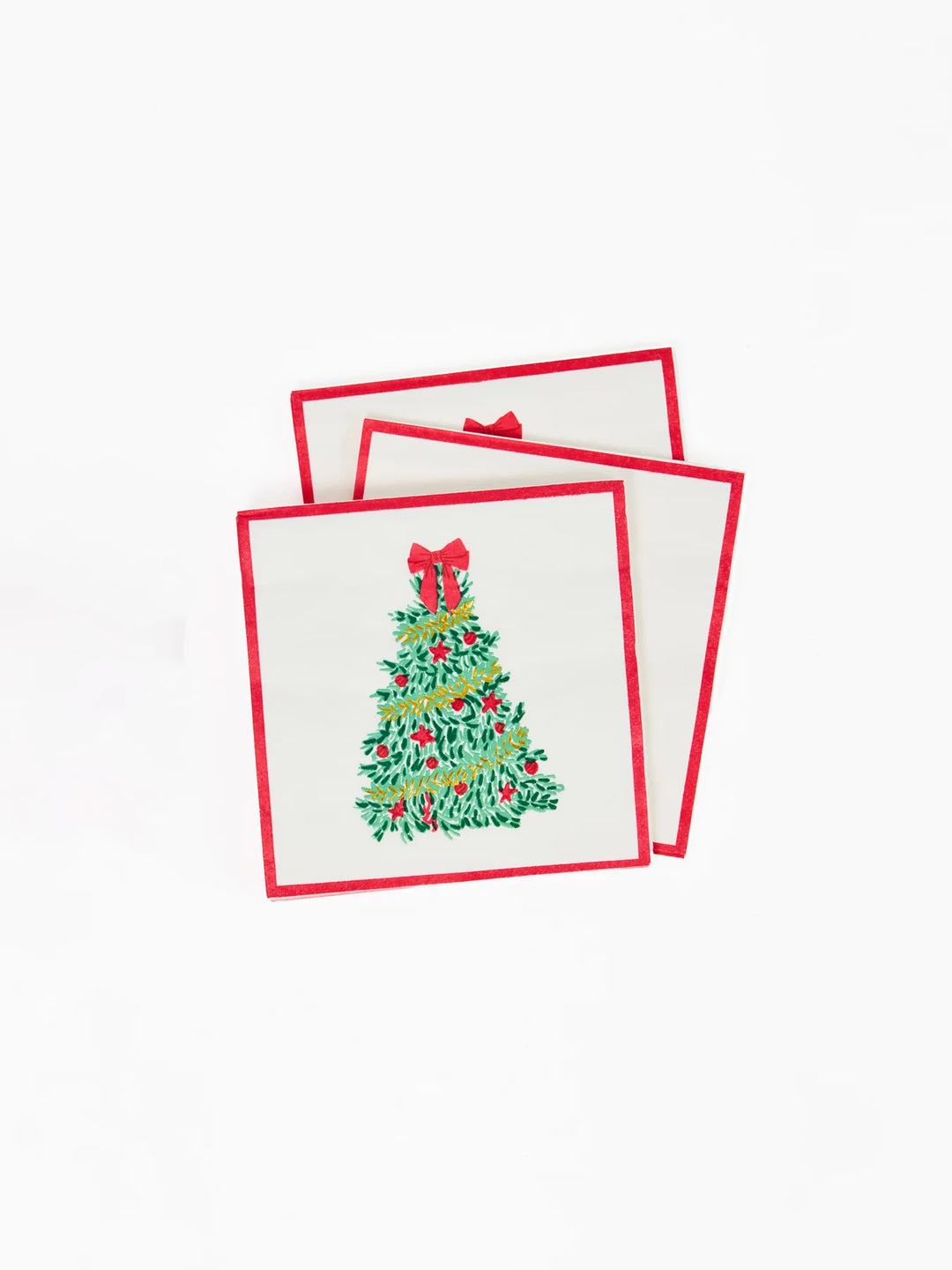 Mary Square: Cocktail Napkins Traditional Tree