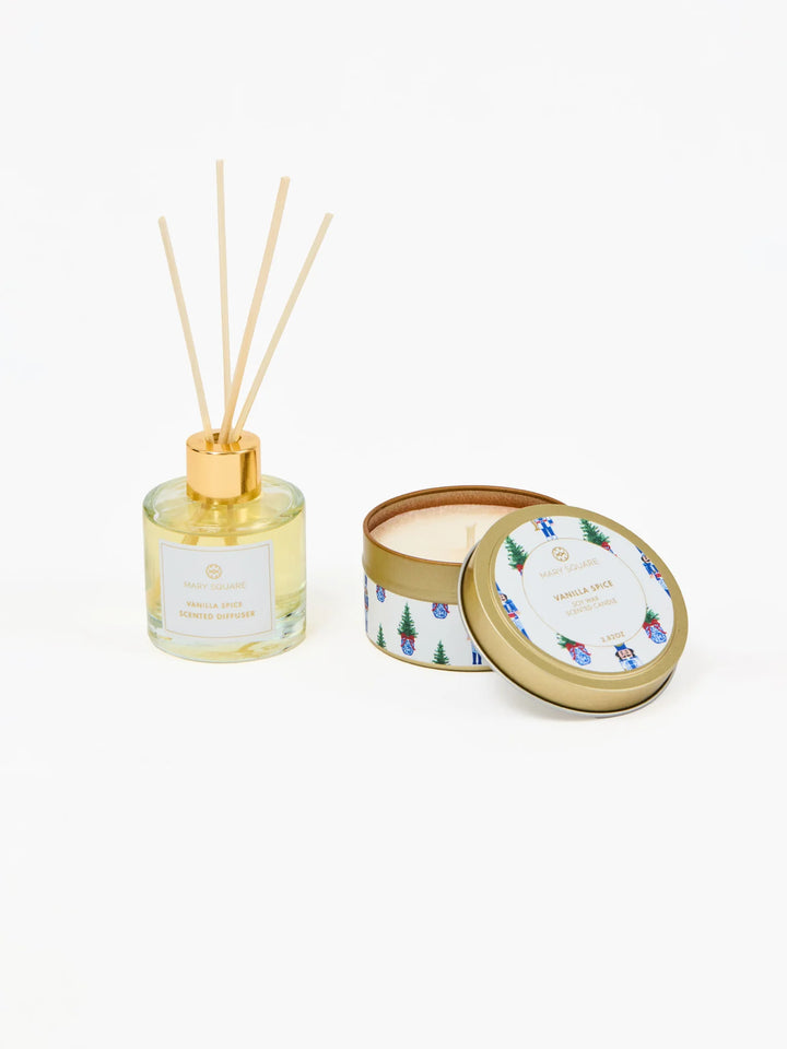 Mary Square: Candle Reed Diffuser Set Vanilla Spice