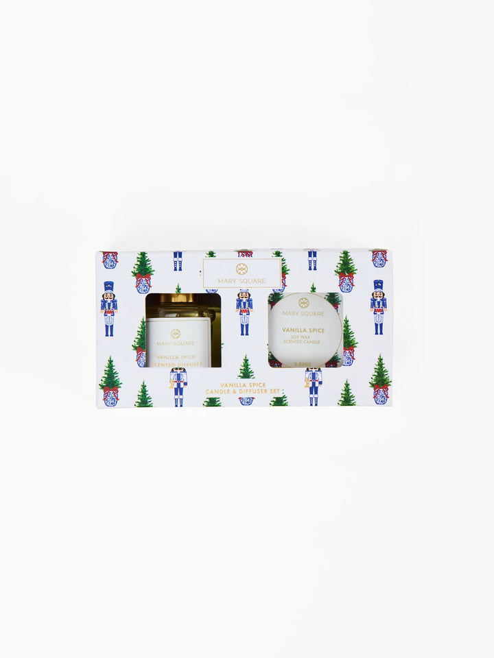 Mary Square: Candle Reed Diffuser Set Vanilla Spice