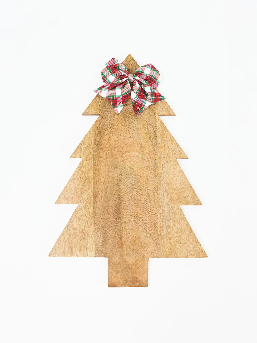 Magnetic Bow Holiday Plaid