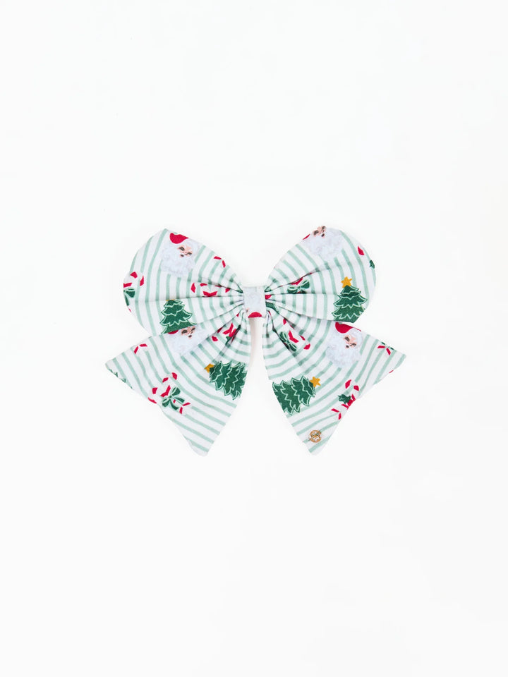 Magnetic Bow Peppermint Pine