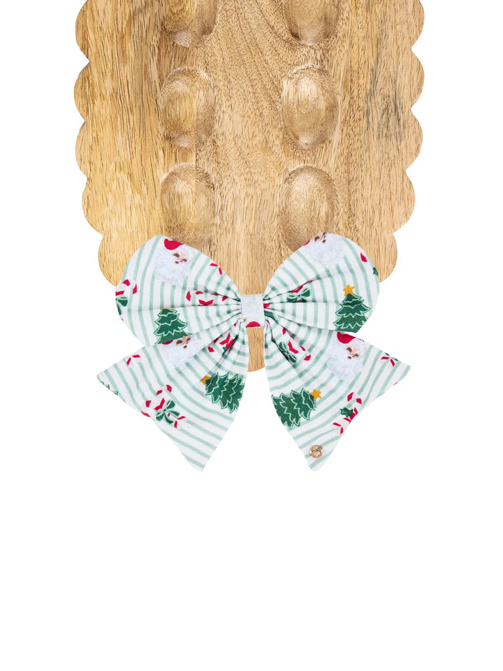 Magnetic Bow Peppermint Pine