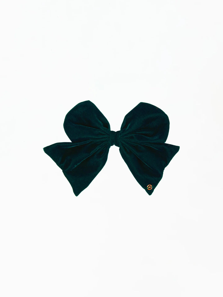Magnetic Bow Velvet Green