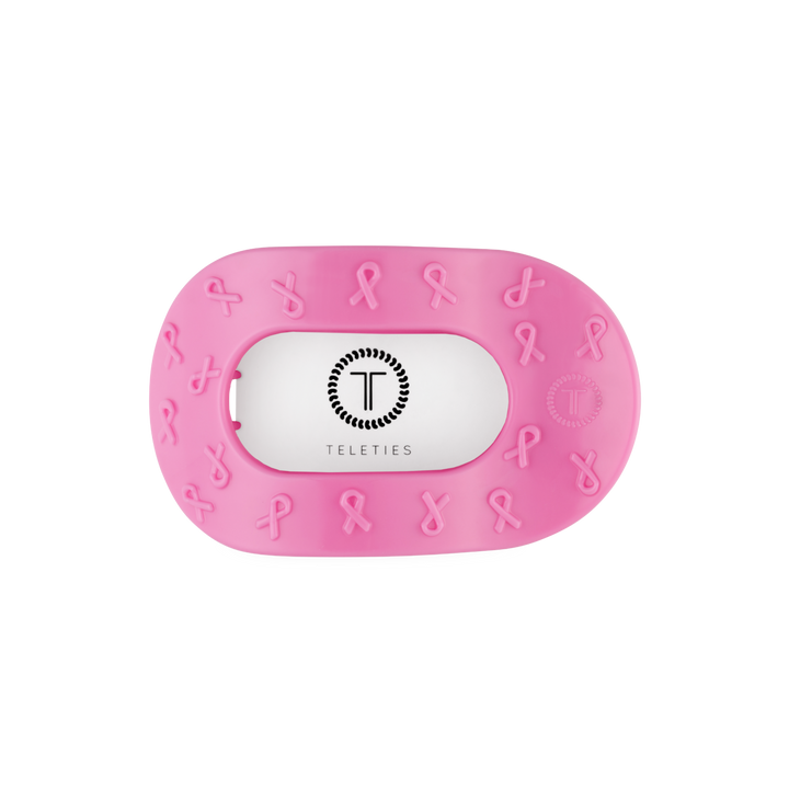 Pink Ribbon | Medium | Flat Round Clip