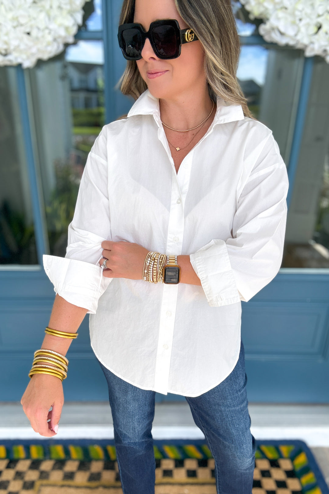 Z Supply: Elevated Poplin Button Shirt - White