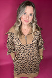 Leopard Shawl Collar Dress