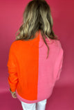 THML: Double Trouble Pink + Orange Sweater