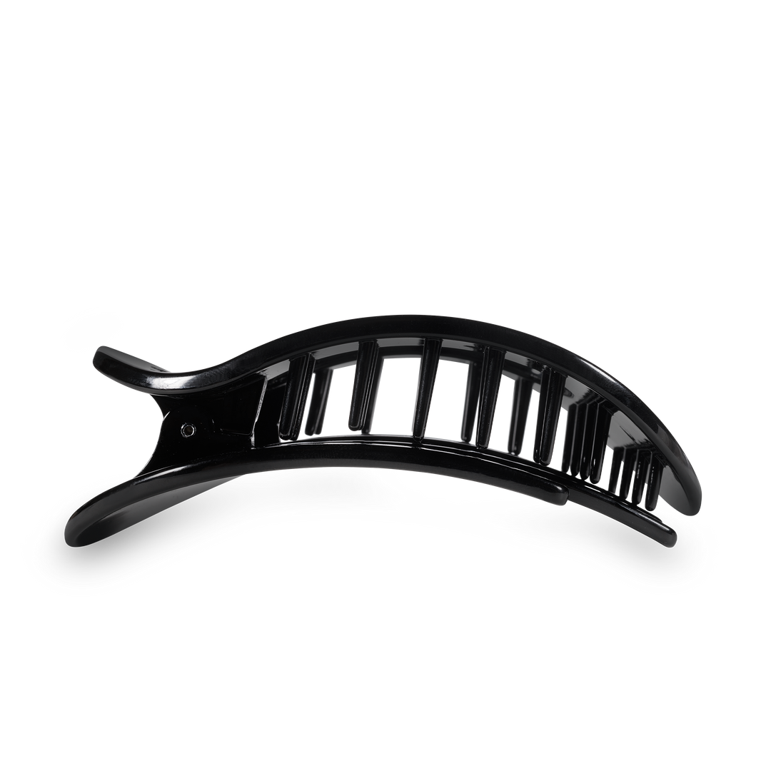 Round Flat Hair Clip | Large | Jet Black