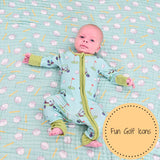 Hole In One Golf Baby Swaddle Blanket