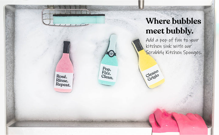 Scrubbly™ Kitchen Sponge: Pop Fizz - B Social Boutique