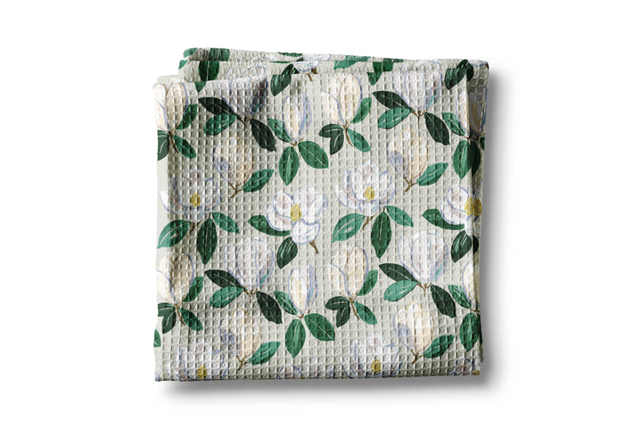 Magnolia Floral Kitchen Towel Flower Bloom Spring Summer