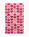 Blushing Hearts Tea Towel