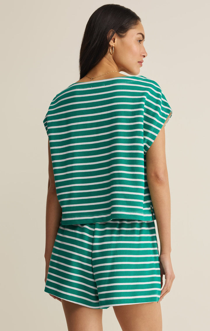 Z Supply: Tilly Striped Top - Rainforest