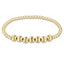 enewton: Dignity Beaded Bliss 3mm Bead Bracelet - 6mm Gold