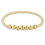 enewton: Dignity Beaded Bliss 3mm Bead Bracelet - 6mm Gold