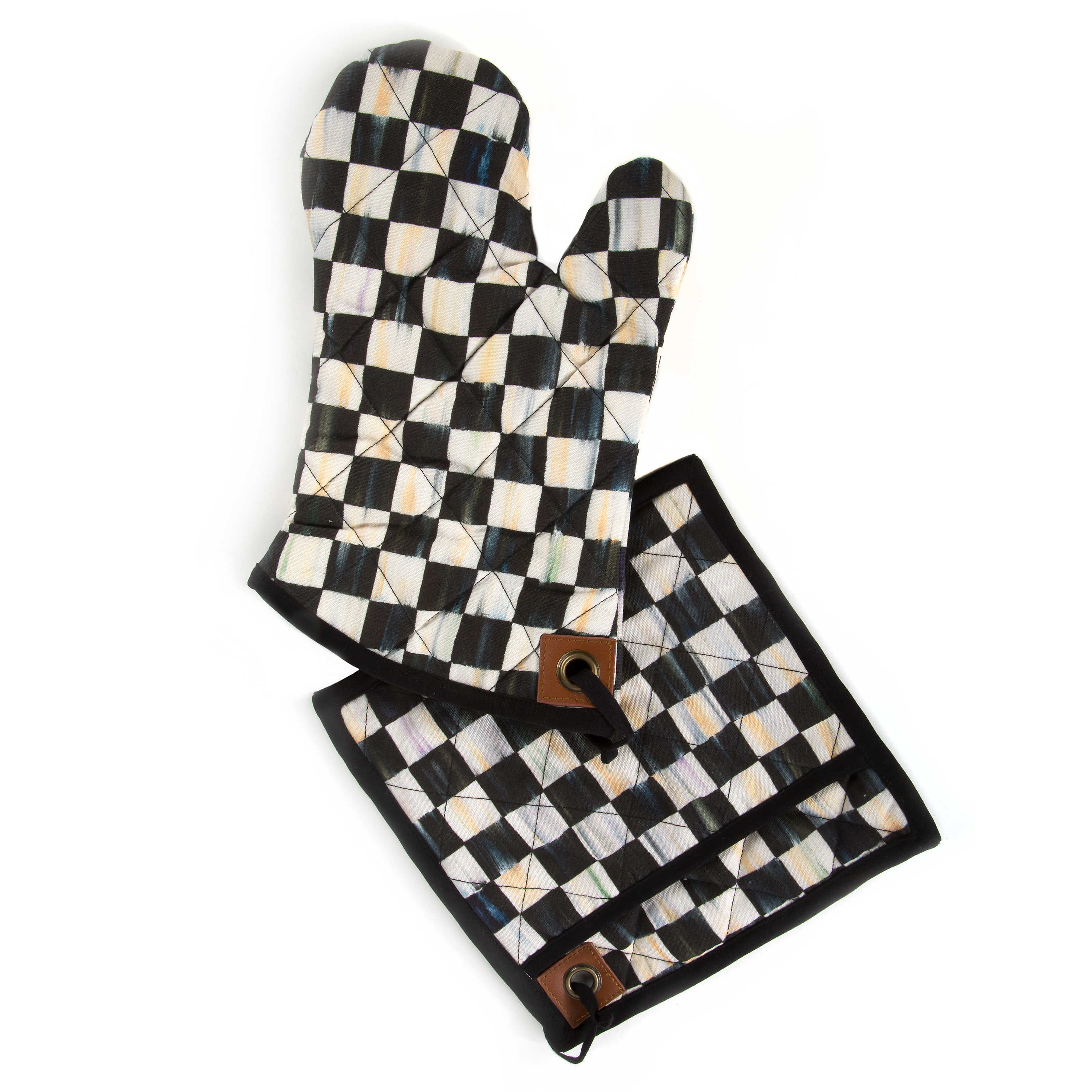 MacKenzie Childs Courtly Check Bistro Oven Mitt - Thumbnail 2