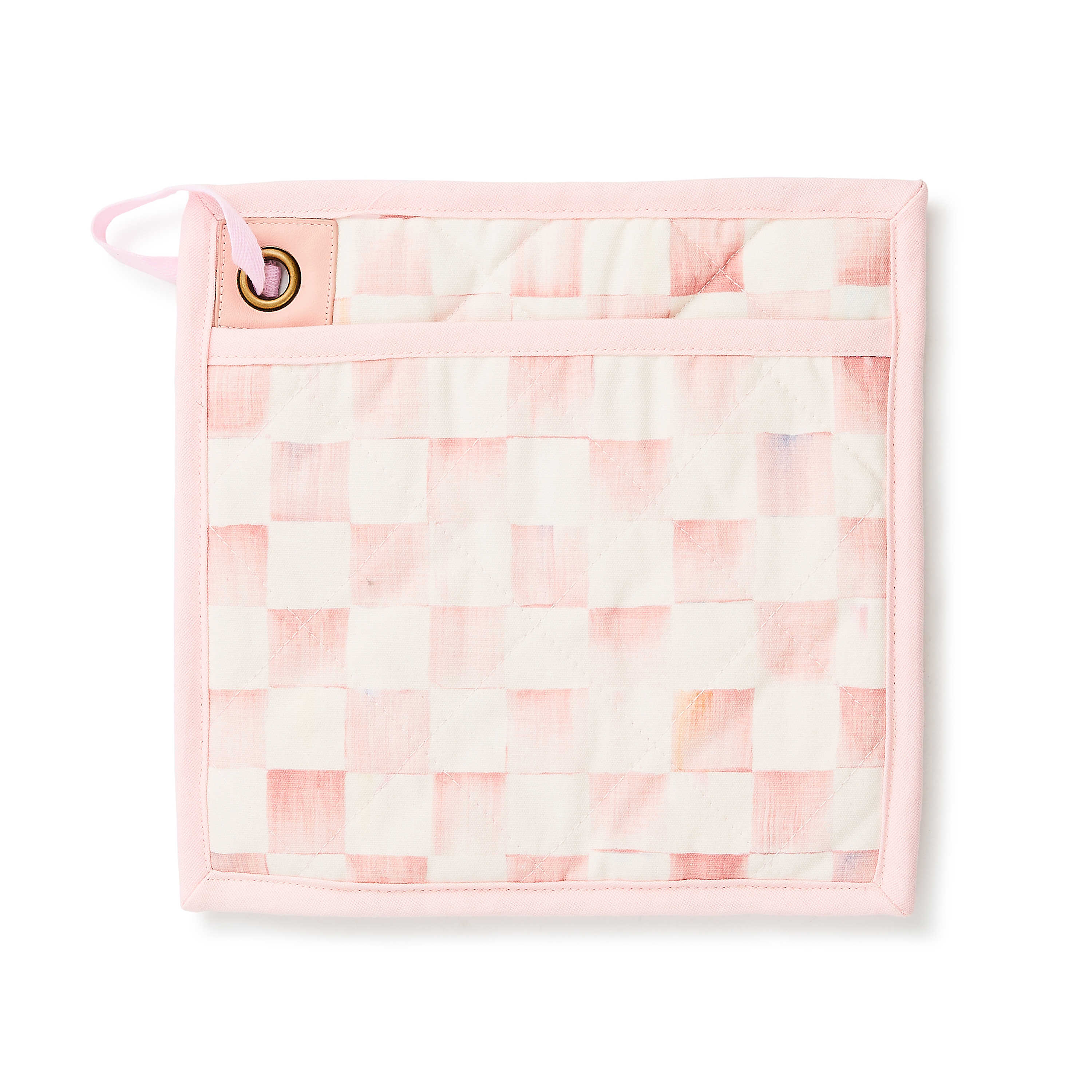 MacKenzie Childs Rosy Check Potholder