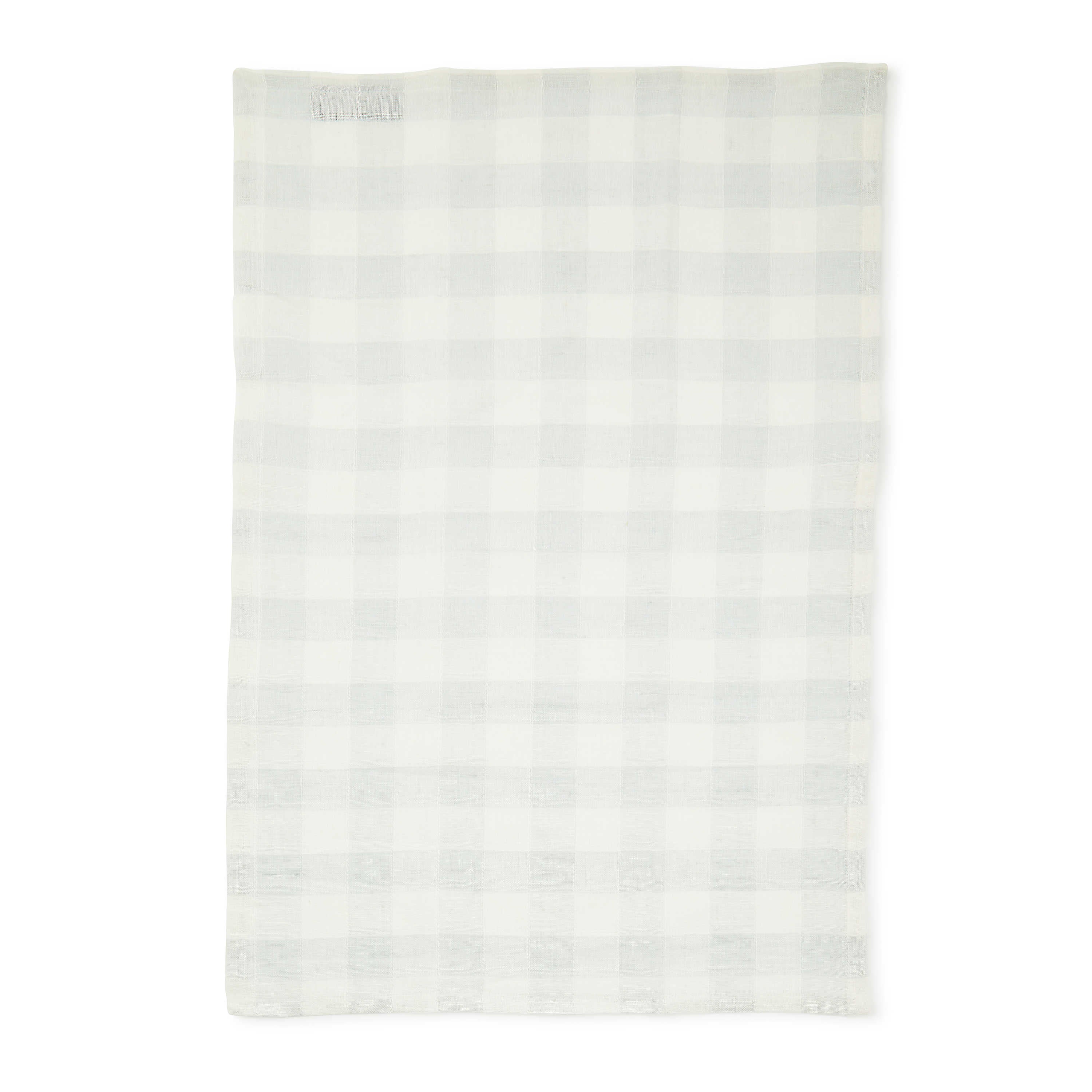MacKenzie Childs Grey Check Linen Dish Towel - Thumbnail 2