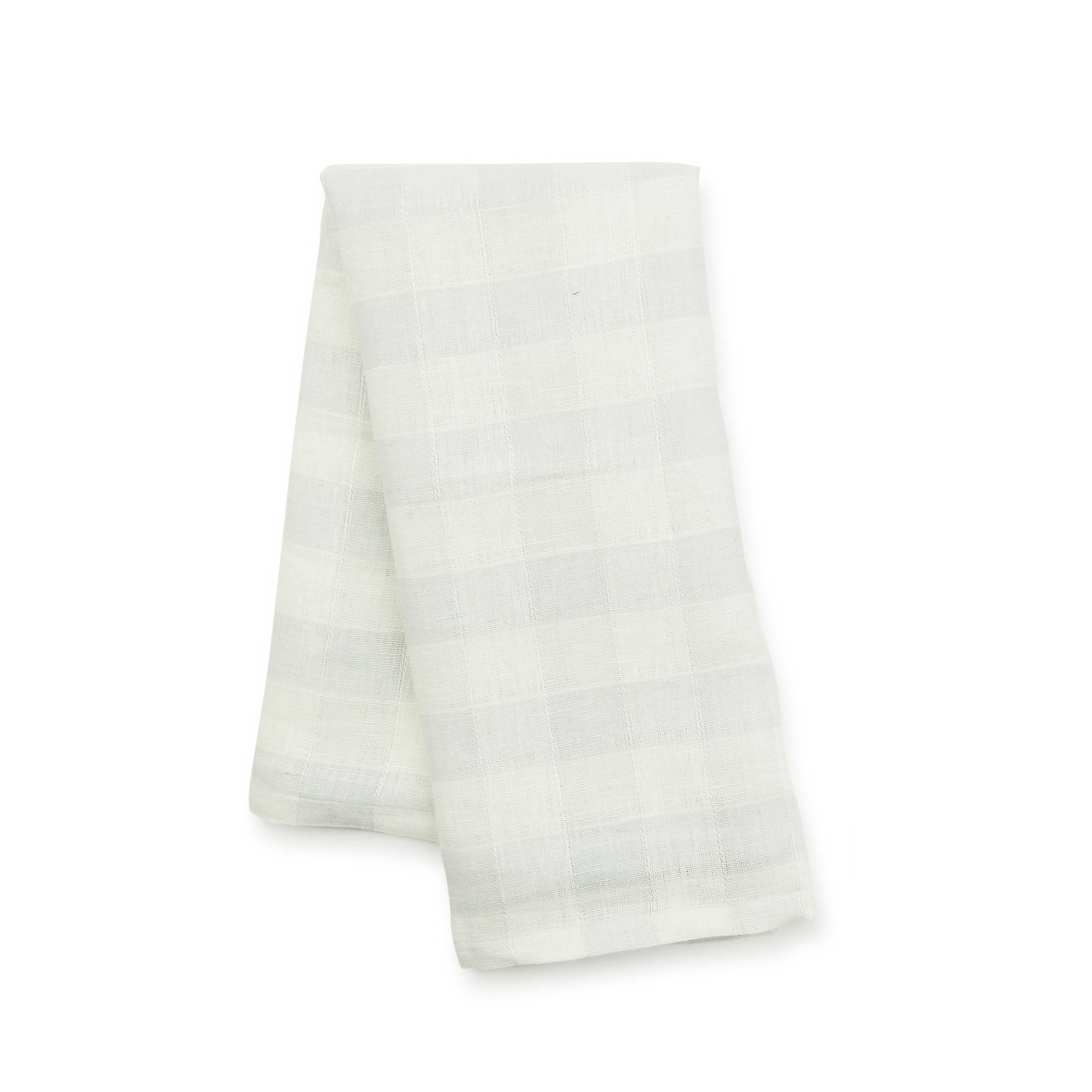 MacKenzie Childs Grey Check Linen Dish Towel
