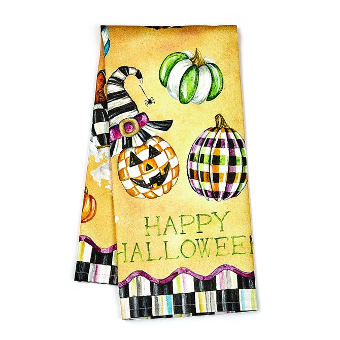 MacKenzie Childs: Happy Halloween Dish Towel - Thumbnail 2