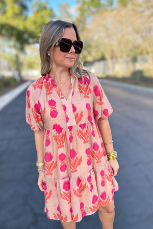 THML: Vacation Ready Puff Sleeve Dress