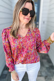 Into The Pink Mix Blouse