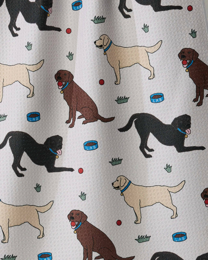 Lab Pals Tea Towel: Multi-lab