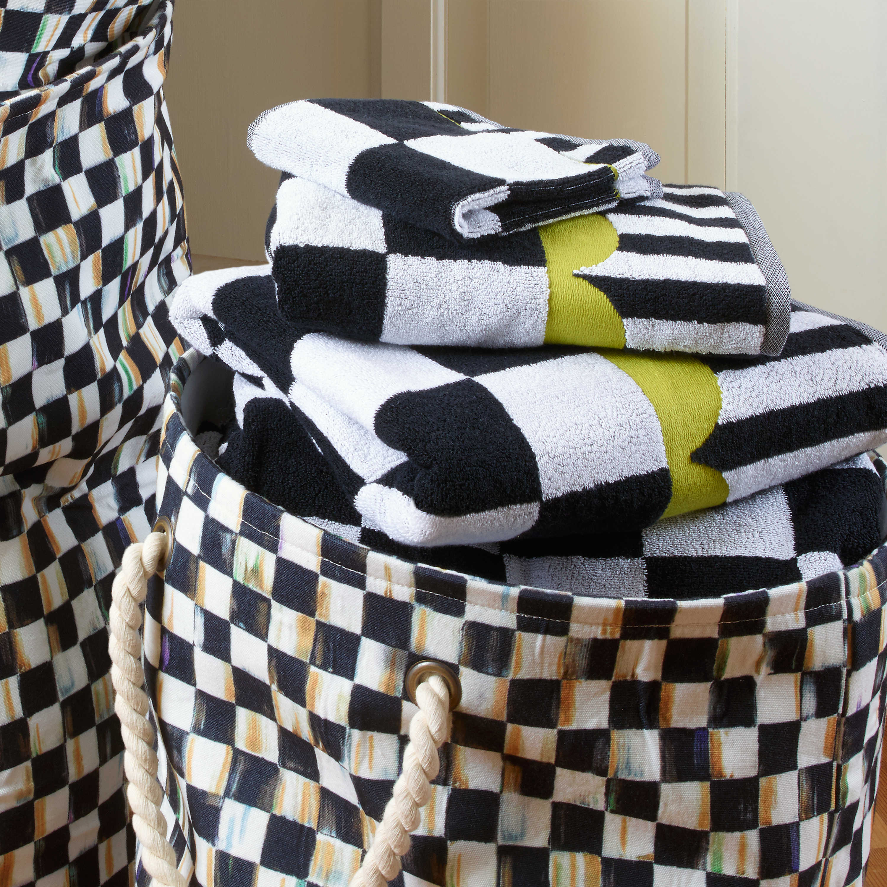 MacKenzie Childs: Courtly Check Hand Towel - Thumbnail 3