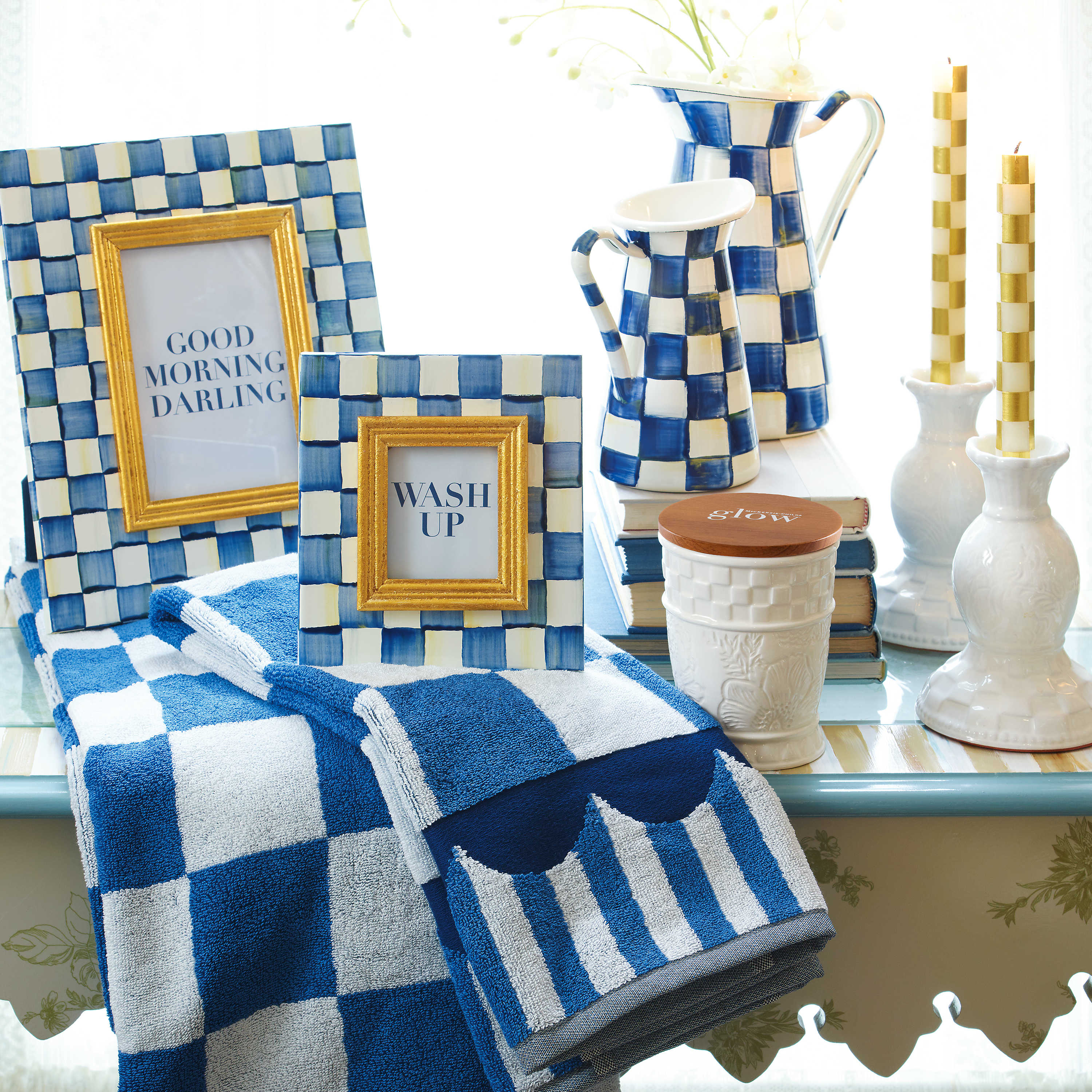 MacKenzie Childs: Royal Check Hand Towel
