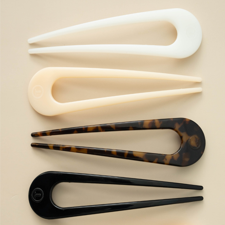 French Hair Pin Jet Black