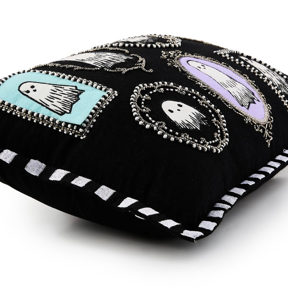 MacKenzie Childs: Ghost Family Portraits Lumbar Throw Pillow