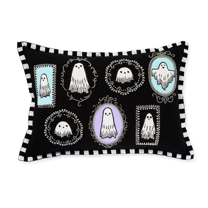 MacKenzie Childs: Ghost Family Portraits Lumbar Throw Pillow