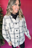 Z Supply: Plaid Tucker Jacket - Crystal Grey