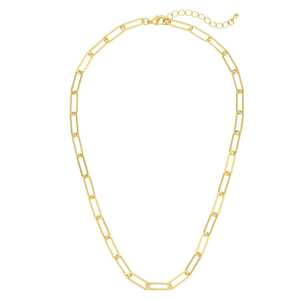 Large link chain necklace: 16"