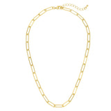 Large link chain necklace: 16"