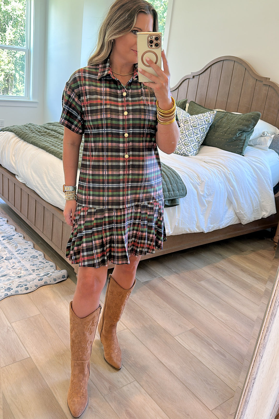Smith & Quinn: The Aspen Dress - Stockholm Plaid