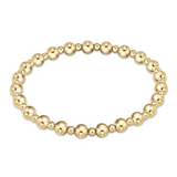 enewton: Classic Grateful Pattern 5mm Gold Bead Bracelet