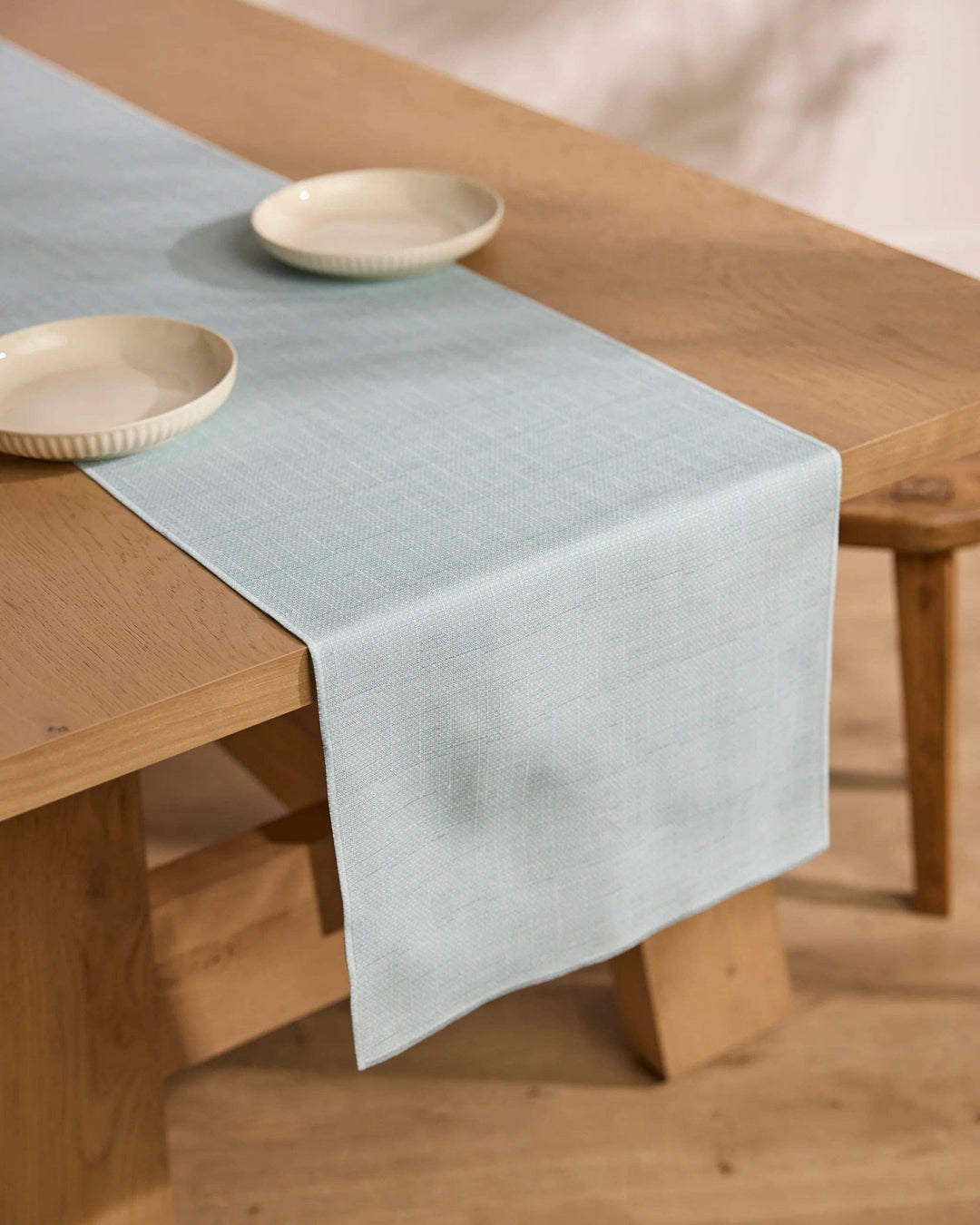 Chambray Light Blue Table Runner: Large - 16" x 120"
