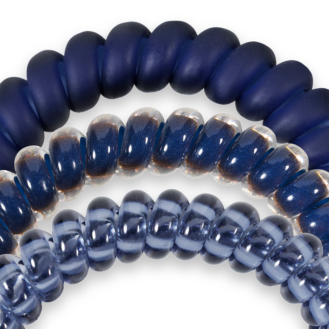 Spiral Hair Coils | Small | Nightfall Navy Hair Ties